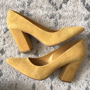 ANTONIO MELANI Yellow Suede Heels